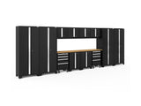 Bold Series 14 Piece Cabinet Set with Tool, Base, Wall Cabinets and 30 in. Lockers