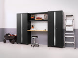Bold Series 9 Piece Cabinet Set with 2 Base, Tool, Wall Cabinets and 30 in. Lockers
