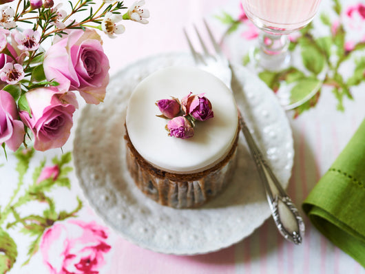 Rose Bud Individual Fruit Cake