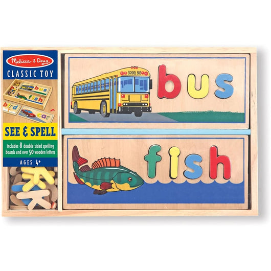 Wooden Puzzle See & Spell