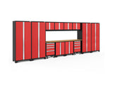 Bold Series 14 Piece Cabinet Set with Tool, Base, Wall Cabinets and 30 in. Lockers